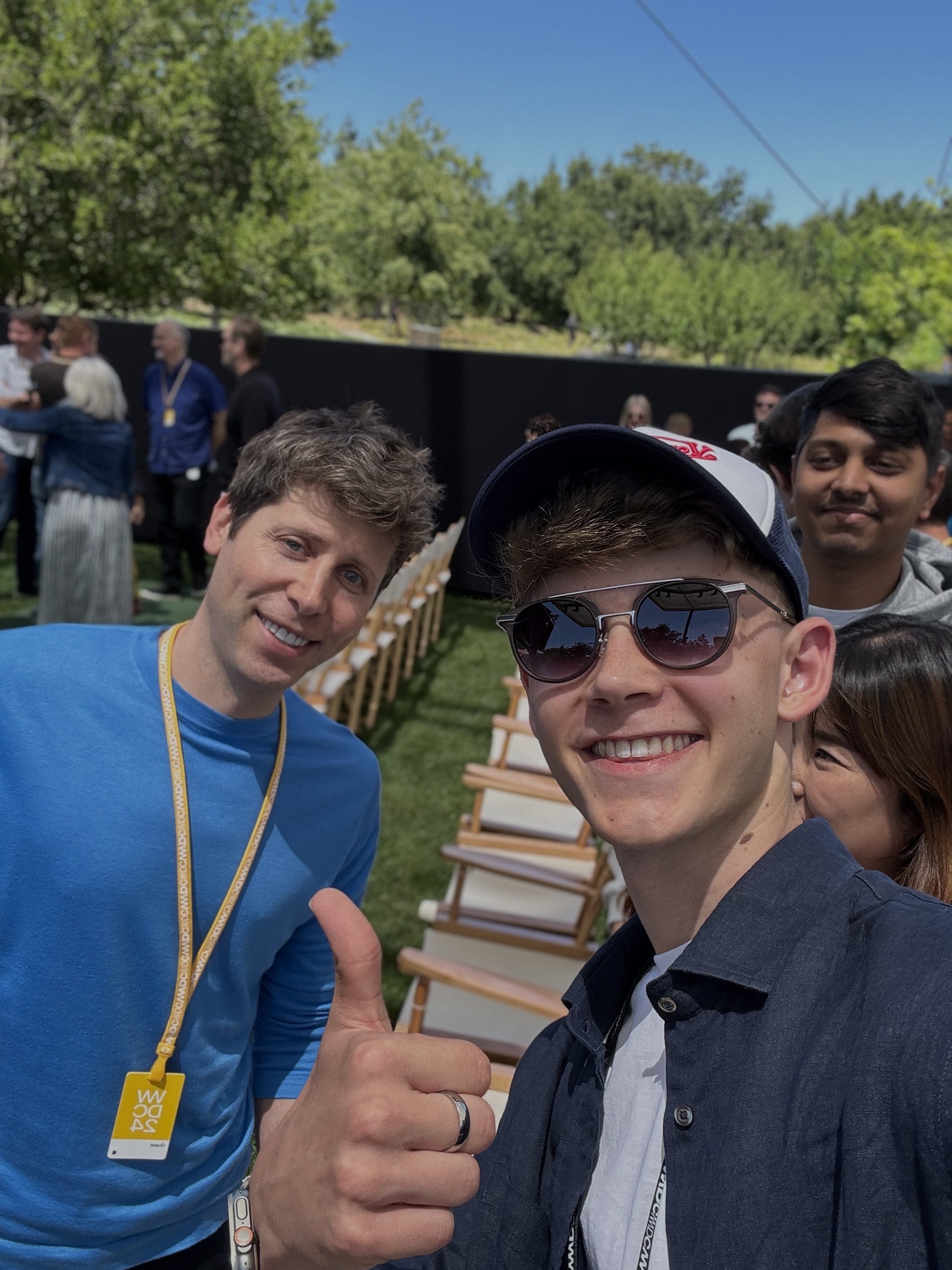 Sam Altman und Moritz Breuer bei der WWDC